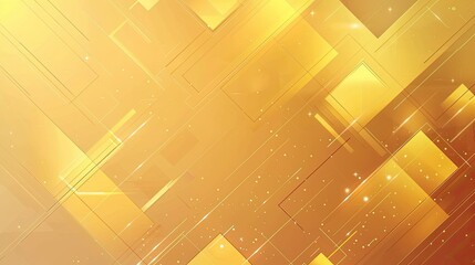 Minimal geometric golden light background abstract design