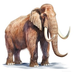 Obraz premium Mammuthus primigenius. Ice Age gigantic mammoth.