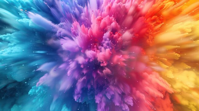 A beatiful abstrack color explosion background