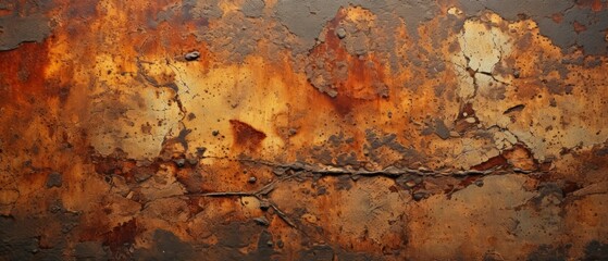 Obraz premium Rust Material Structure Background - Generative AI