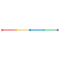 Colorful Timeline Graph
