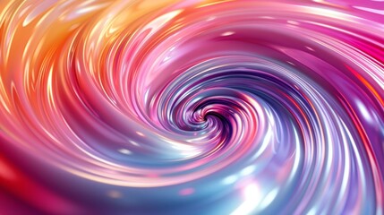 Obraz premium Abstract swirling pattern in vibrant pink, orange, and blue hues. Perfect for backgrounds, designs, and creative projects.