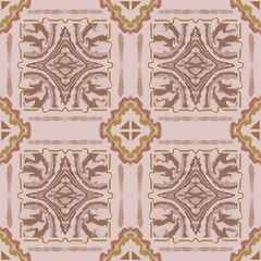 Abstract paint seamless pattern. Geometric ethnic traditional style for background, decoration.