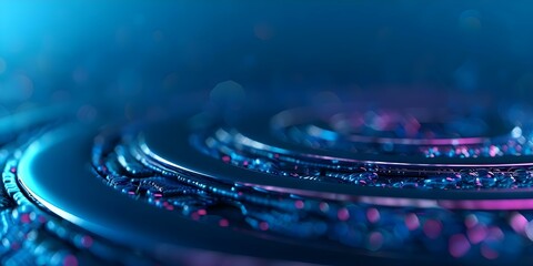 Abstract Representation of Innovative Communication Design Concepts in GUI Technology Background. Concept UI Design, Technology, Communication, Innovation, Abstract Art