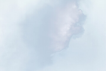 Serene Sky with Cumulus Clouds, Tranquil Nature Background