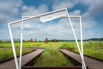 It is a picture of Soraepogu in Incheon, South Korea	