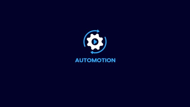 Automation management icon, Automated system line icon, technology icon, improvement.