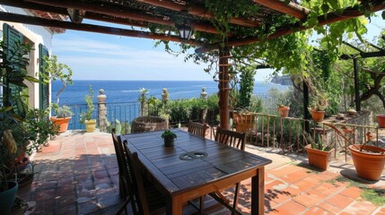 Obraz premium Charming Beachside House with Ocean Views