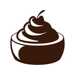 Chocolate cake vector illustration
