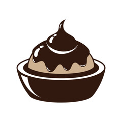 Chocolate cake vector illustration
