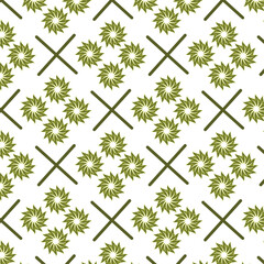 seamless cubic lining floral colorfull repeat pattern for fabric