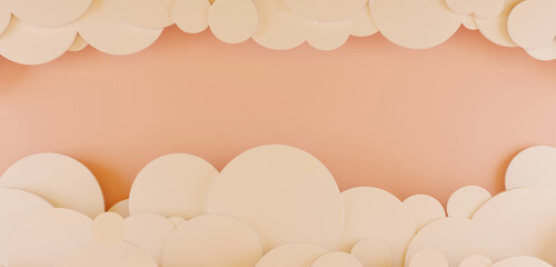 cloud background Cloudy sky. 3D illustration