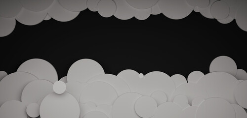 cloud background Cloudy sky. 3D illustration