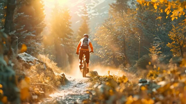 Cross-Country Trails Downhill Video 4K