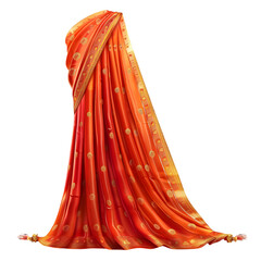 saree isolated on white background generated by AI


