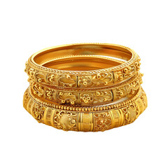 gold churi isolated on white background genrated by AI


