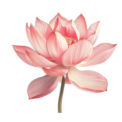 lotus isolated on white background genrated by AI


