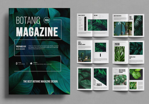 Botanic Magazine Template