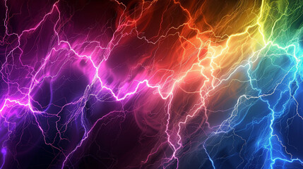 Fototapeta premium abstract rainbow lightning background