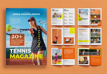 Tennis Magazine Template