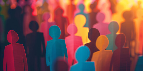 Crowd of Paper People.