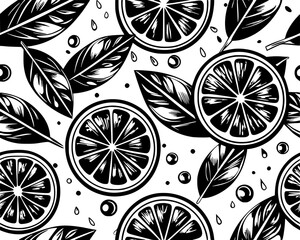 orange seamless pattern design