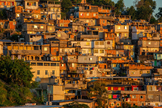 view of the favela in Rio de Janeiro