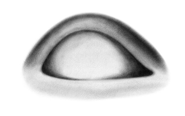 Eye surreal psychedelic chalk tattoo illustration