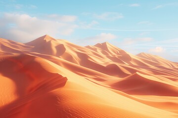 Naklejka premium Sun-Drenched Desert Dunes