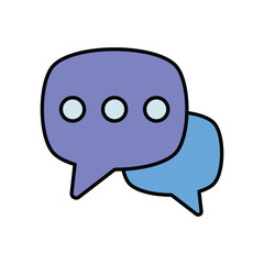 chat icon with white background vector stock illustration