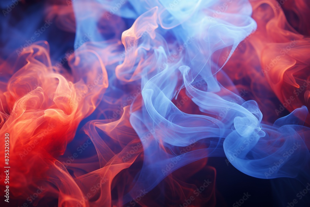 Sticker Abstract Smoke Material Structure Background - Generative AI