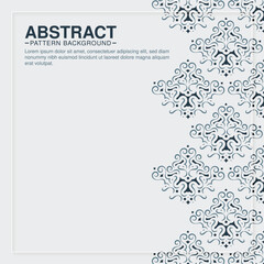 Elegant white background with border pattern