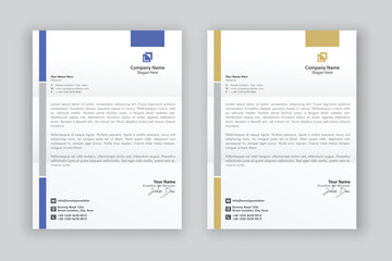 business corporate letterhead design template