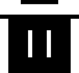 Icon about trash bin
