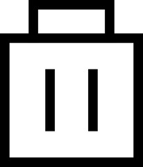 Icon about trash bin
