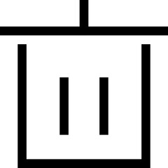 Icon about trash bin
