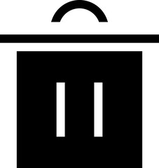 Icon about trash bin
