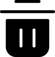 Icon about trash bin
