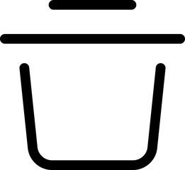 Icon about trash bin
