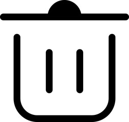 Icon about trash bin
