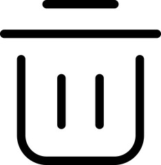 Icon about trash bin

