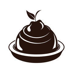 Chocolate cake vector illustration
