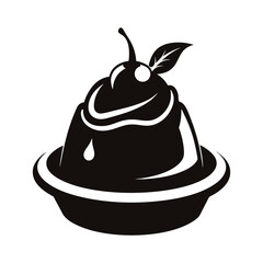Chocolate cake vector illustration
