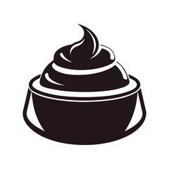 Chocolate cake vector illustration
