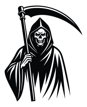 recommend clip art: Grim Reaper  A hooded figure holding a scythe