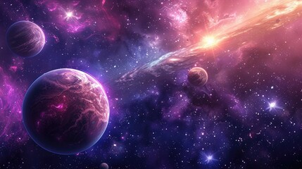 Stunning Space and Galaxy Wallpaper Background