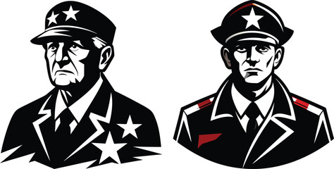 Veteran vector silhouette