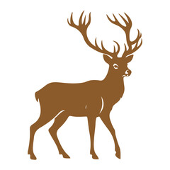 Elegant Deer Silhouette Vector Designs: Perfect for Your Wildlife Graphic Project,