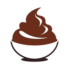 Chocolate cake vector illustration
