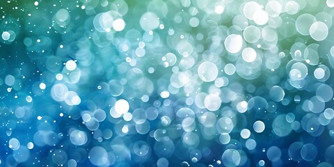 Green and White  Blurred Spring background with bokeh.